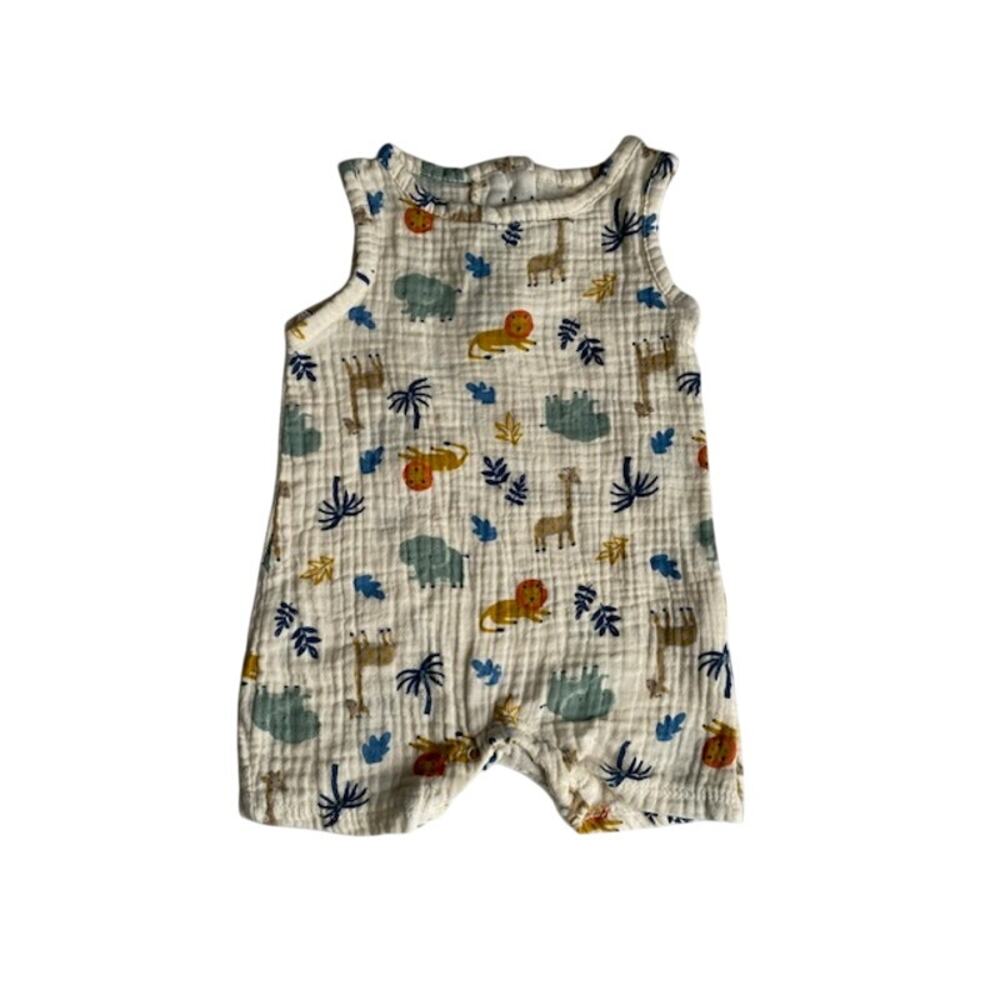Chick Pea 100% Cotton Gauze Romper Size 3-6 Months